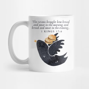 Raven and bread Mug